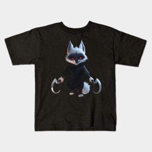 puss in boots little wolf death Kids T-Shirt